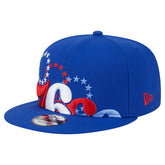 Philadelphia 76ers Sport Night Team Shadow 9FIFTY Snapback Hat Royal - NBA