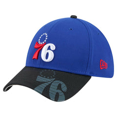 Philadelphia 76ers Sport Night Visor Hit 39THIRTY Flex Hat Royal/Black - NBA