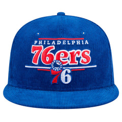 Philadelphia 76ers Throwback Display Corduroy 9FIFTY Snapback Hat Royal - NBA