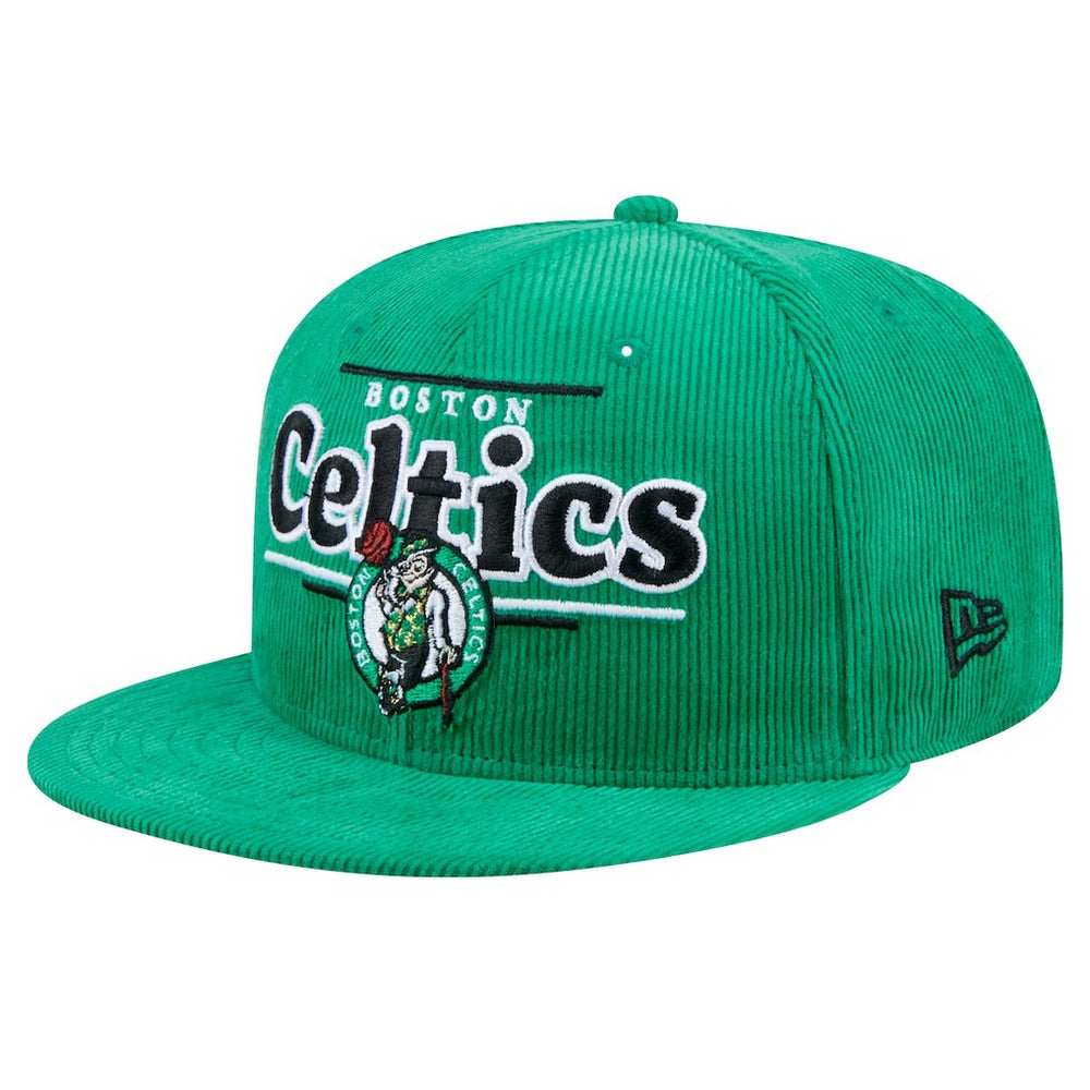 Boston Celtics Throwback Display Corduroy 9FIFTY Snapback Hat Kelly Green - NBA