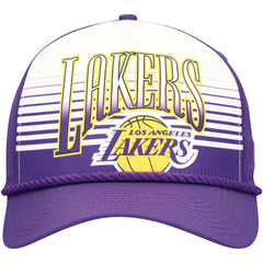 Los Angeles Lakers Purple Throwback Gradient A-Frame 9FORTY Adjustable Hat - NBA