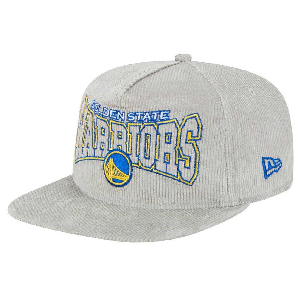 Golden State Warriors Throwback Corduroy Golfer Snapback Hat Gray - NBA