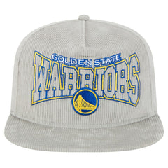 Golden State Warriors Throwback Corduroy Golfer Snapback Hat Gray - NBA