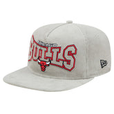 Chicago Bulls Throwback Corduroy Golfer Snapback Hat Gray - NBA