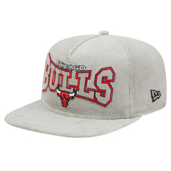 Chicago Bulls Throwback Corduroy Golfer Snapback Hat Gray - NBA