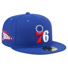 Philadelphia 76ers Throwback Pennant 59FIFTY Fitted Hat Royal - NBA