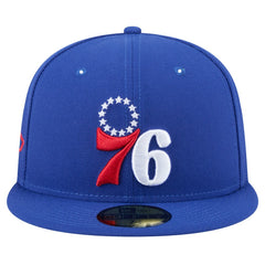 Philadelphia 76ers Throwback Pennant 59FIFTY Fitted Hat Royal - NBA