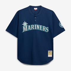 Seattle Mariners Mitchell & Ness Big & Tall Cooperstown Collection Mesh Batting Practice Jersey - MLB