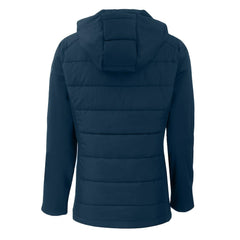 Los Angeles Chargers Cutter & Buck Women's Evoke PrimaLoft Hybrid Eco Softshell Recycled Full-Zip Hooded Jacket Navy | NFL