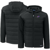 Buffalo Bills Cutter & Buck Evoke PrimaLoft Hybrid Eco Softshell Recycled Full-Zip Hooded Jacket Black | NFL