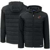 Arizona Cardinals Cutter & Buck Evoke PrimaLoft Hybrid Eco Softshell Recycled Full-Zip Hooded Jacket Black | NFL