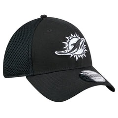 New Era Miami Dolphins Black Main Neo 39THIRTY Flex Hat | NFL