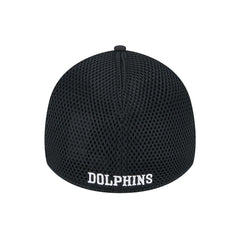 New Era Miami Dolphins Black Main Neo 39THIRTY Flex Hat | NFL