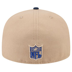 New York Giants New Era Wordmark Logo Main 59FIFTY Fitted Hat Tan | NFL