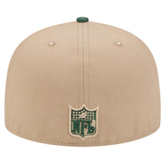 Green Bay Packers New Era Throwback Logo Main 59FIFTY Fitted Hat Tan | NFL