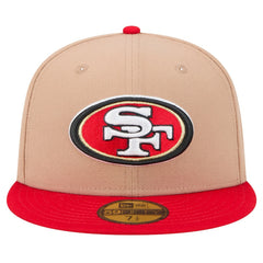 San Francisco 49ers New Era Logo Main 59FIFTY Fitted Hat Tan | NFL