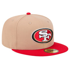 San Francisco 49ers New Era Logo Main 59FIFTY Fitted Hat Tan | NFL