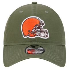 Cleveland Browns New Era Main 9TWENTY Adjustable Hat Olive | NFL