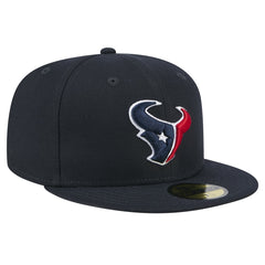 Houston Texans New Era Main 59FIFTY Fitted Hat Navy | NFL