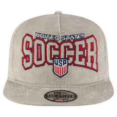 USMNT New Era Corduroy Golfer Adjustable Hat Gray | New Era Sale