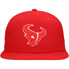 New Era Houston Texans Red Main Patch 59FIFTY Fitted Hat | NFL