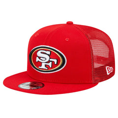 San Francisco 49ers New Era Main Trucker 9FIFTY Snapback Hat Scarlet | NFL