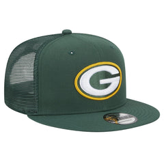 Green Bay Packers New Era Main Trucker 9FIFTY Snapback Hat Green | NFL