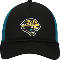 Jacksonville Jaguars New Era Youth A-Frame 9FORTY Trucker Adjustable Hat Black | NFL