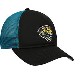 Jacksonville Jaguars New Era Youth A-Frame 9FORTY Trucker Adjustable Hat Black | NFL