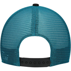 Jacksonville Jaguars New Era Youth A-Frame 9FORTY Trucker Adjustable Hat Black | NFL
