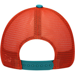 Miami Dolphins New Era Youth A-Frame 9FORTY Trucker Adjustable Hat Aqua | NFL