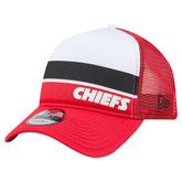 Kansas City Chiefs New Era Youth Sport Night Color Block 9FORTY A-Frame Trucker Adjustable Hat Red | NFL