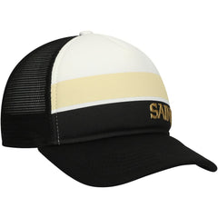 New Orleans Saints New Era Preschool Sport Night Color Block 9FORTY A-Frame Trucker Adjustable Hat Black | NFL