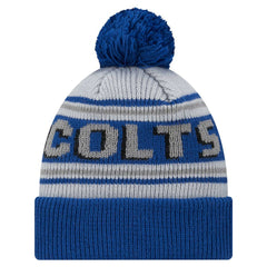 Indianapolis Colts New Era Youth Main Cuffed Knit Hat with Pom Royal | NFL