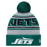 New York Jets New Era Youth Main Cuffed Knit Hat with Pom Green | NFL