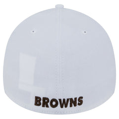 Cleveland Browns New Era Throwback 39THIRTY Flex Hat White | NFL