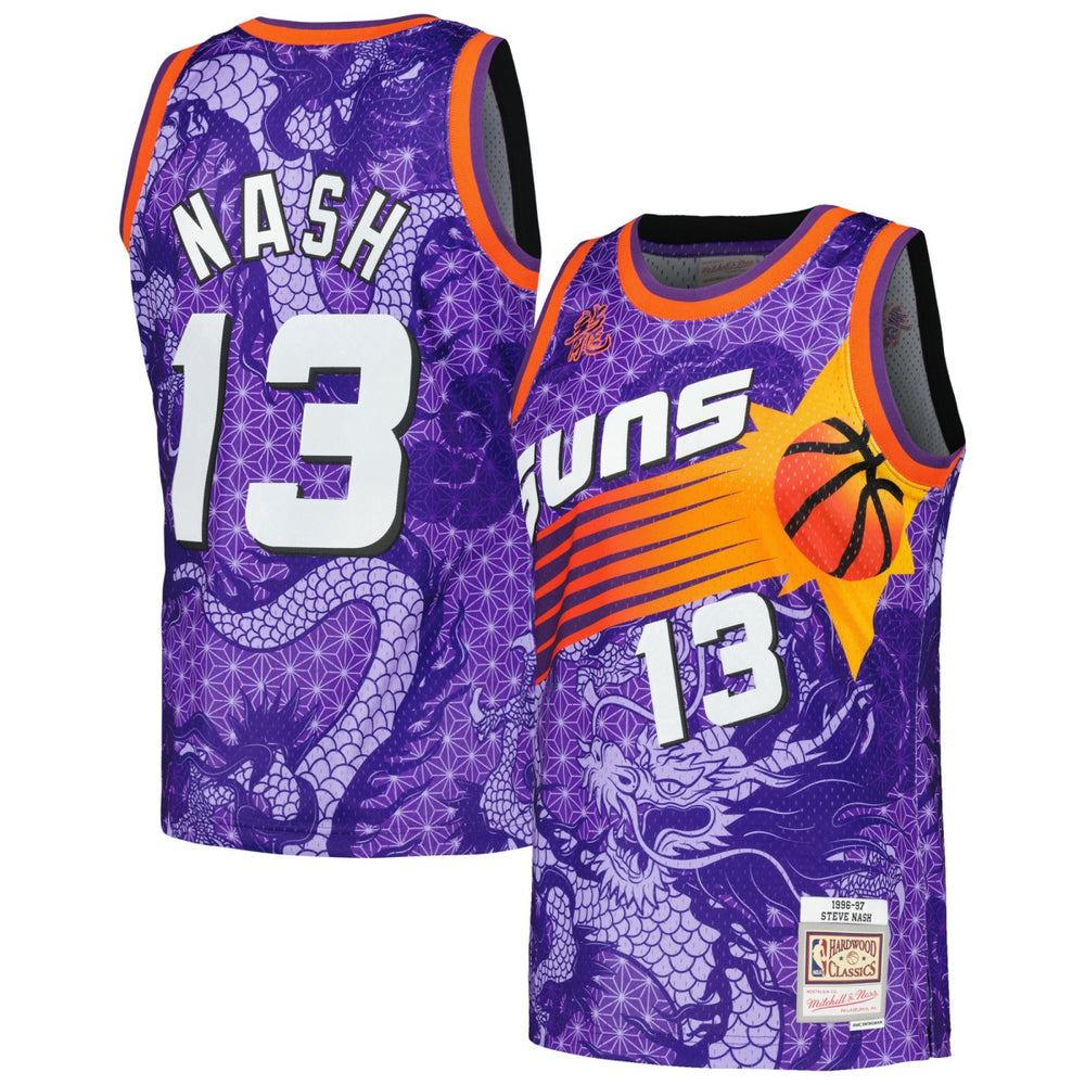 Steve Nash Phoenix Suns 1996/97 Hardwood Classics Asian Heritage 6.0 Swingman Throwback Player Jersey Purple - NBA