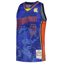 Baron Davis Golden State Warriors 2006/07 Hardwood Classics Asian Heritage 6.0 Swingman Throwback Player Jersey Royal - NBA