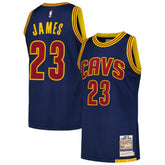 LeBron James Cleveland Cavaliers 2015/16 Hardwood Classics Authentic Jersey Navy - NBA