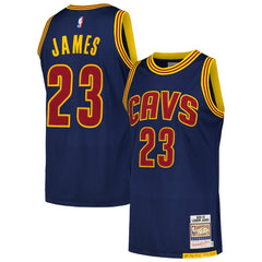LeBron James Cleveland Cavaliers 2015/16 Hardwood Classics Authentic Jersey Navy - NBA