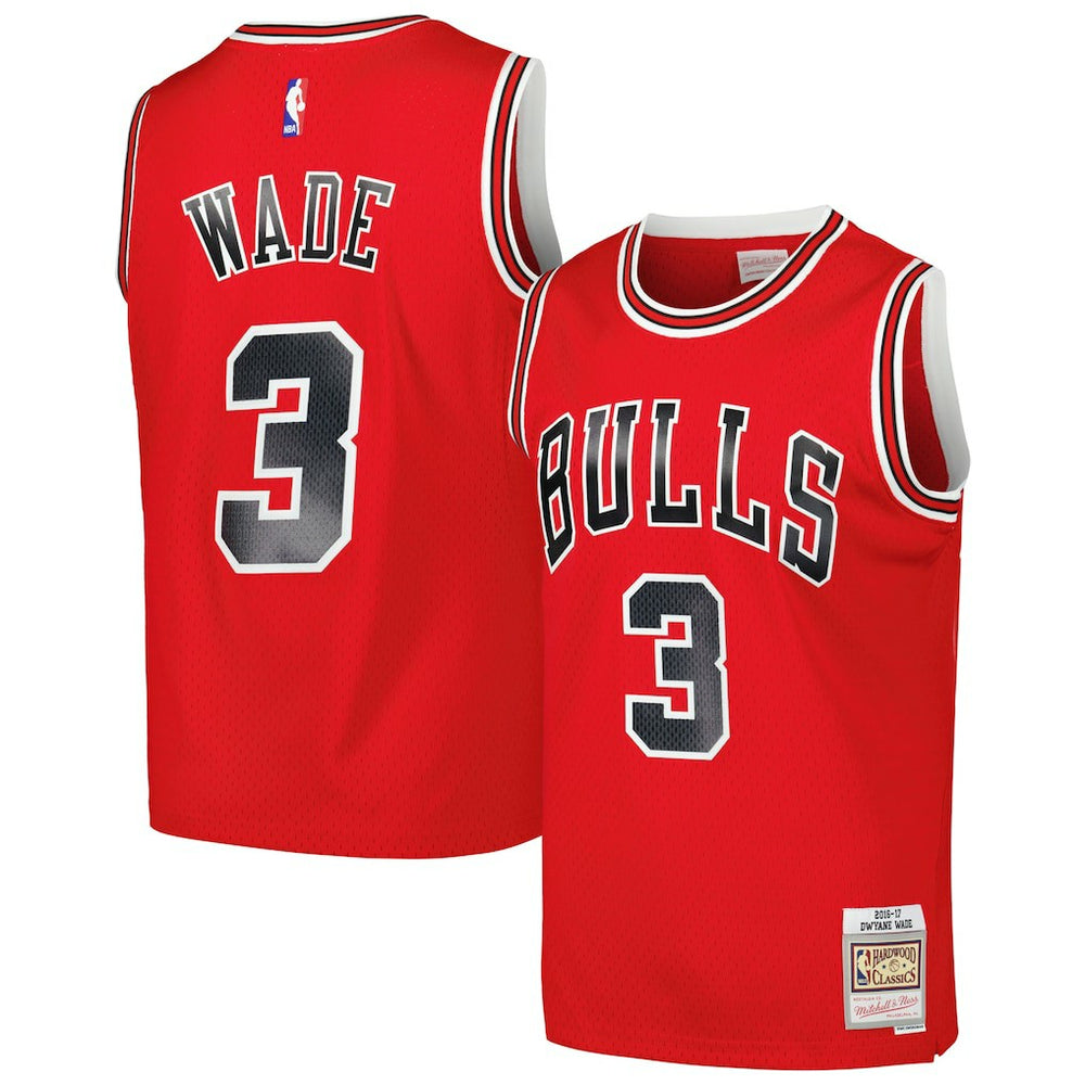 Dwyane Wade Chicago Bulls 2016/17 Hardwood Classics Swingman Jersey Red - NBA