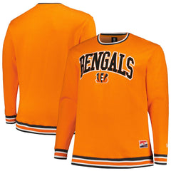 Cincinnati Bengals New Era Big & Tall Pullover Sweatshirt Orange | NFL