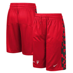Chicago Bulls Youth Courtside Starting Five Team Shorts Red - NBA
