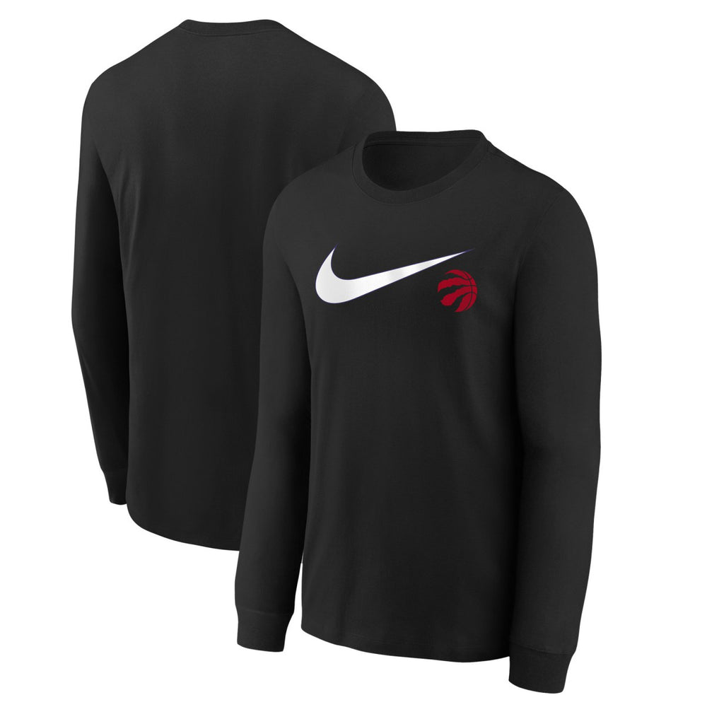 Toronto Raptors Youth Swoosh Long Sleeve T-Shirt Black - NBA
