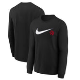 Toronto Raptors Youth Swoosh Long Sleeve T-Shirt Black - NBA