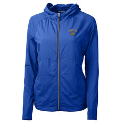 Seattle Mariners Cutter & Buck Women's City Connect Adapt Eco Knit Hybrid Recycled Full-Zip Hooded Jacket - MLB