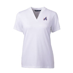 Atlanta Braves Cutter & Buck Women's City Connect DryTec Forge Stretch V-Neck Blade Top - MLB