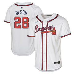Matt Olson Atlanta Braves Nike Youth Home Limited Player Jersey - MLB