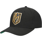 Vegas Golden Knights Mitchell & Ness Team Ground Pro Adjustable Hat - Black - NHL