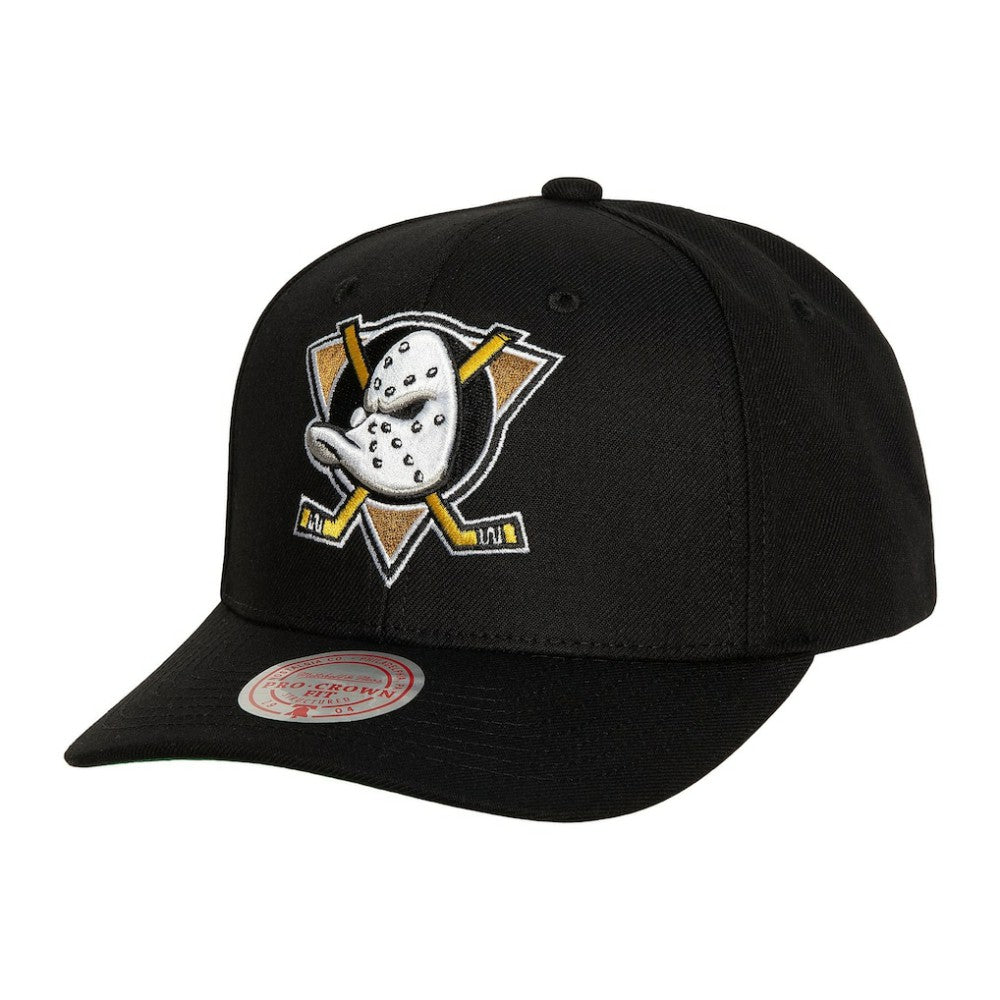 Anaheim Ducks Mitchell & Ness Team Ground Pro Adjustable Hat - Black - NHL